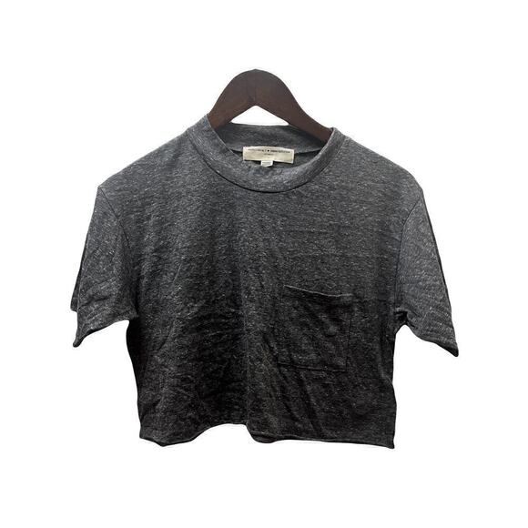 NWOT Urban outfitters/ Project Social T cropped Heather Grey Tshirt - Picture 1 of 5